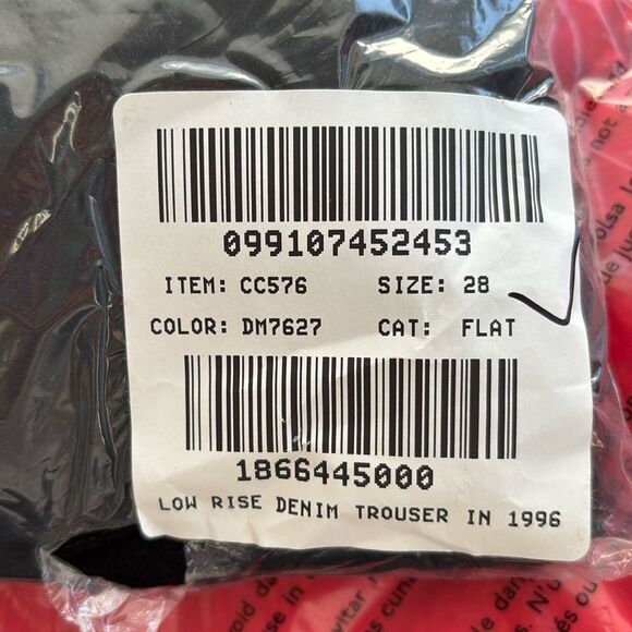 J Crew Low-rise denim trouser in 1996 semi-stretch Womens Size 28 Black - Picture 5 of 13